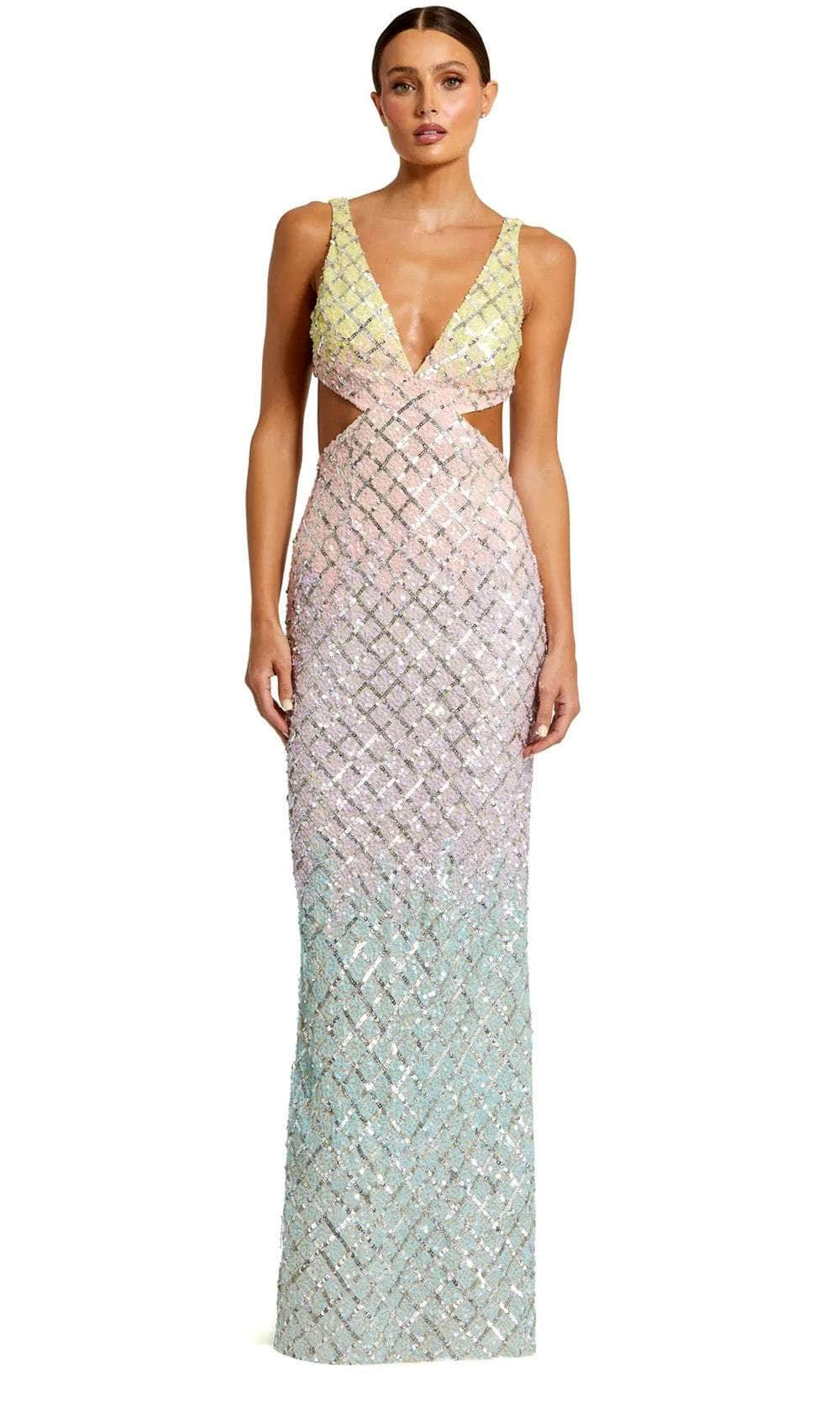 Image of Mac Duggal 6049 - Embellished Sleeveless Prom Dress