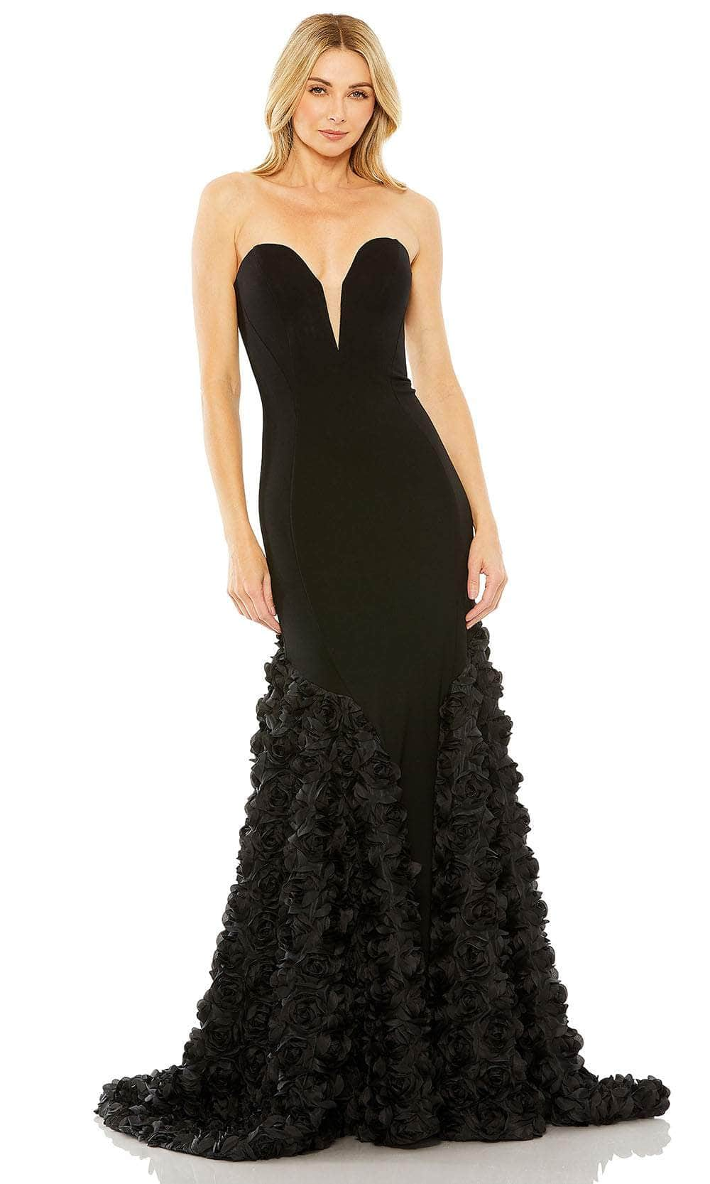 Image of Mac Duggal 65219 - Strapless Plunging Sweetheart Neckline Prom Gown