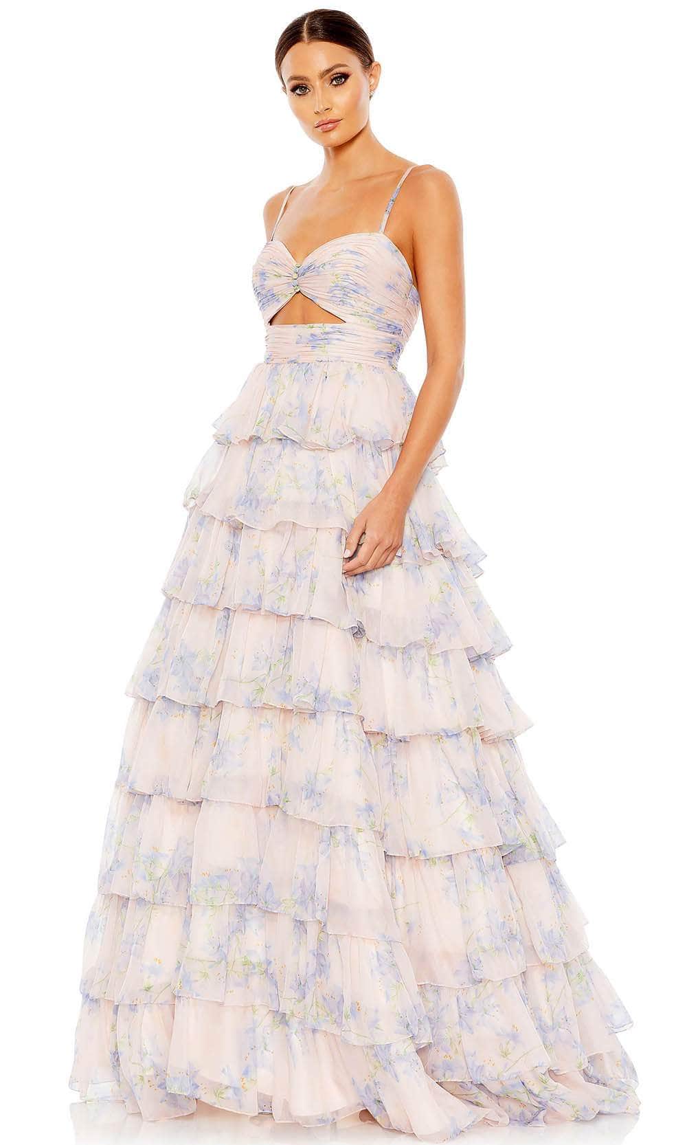 Image of Mac Duggal 67966 - Sweetheart Floral Ruffled Prom Dress