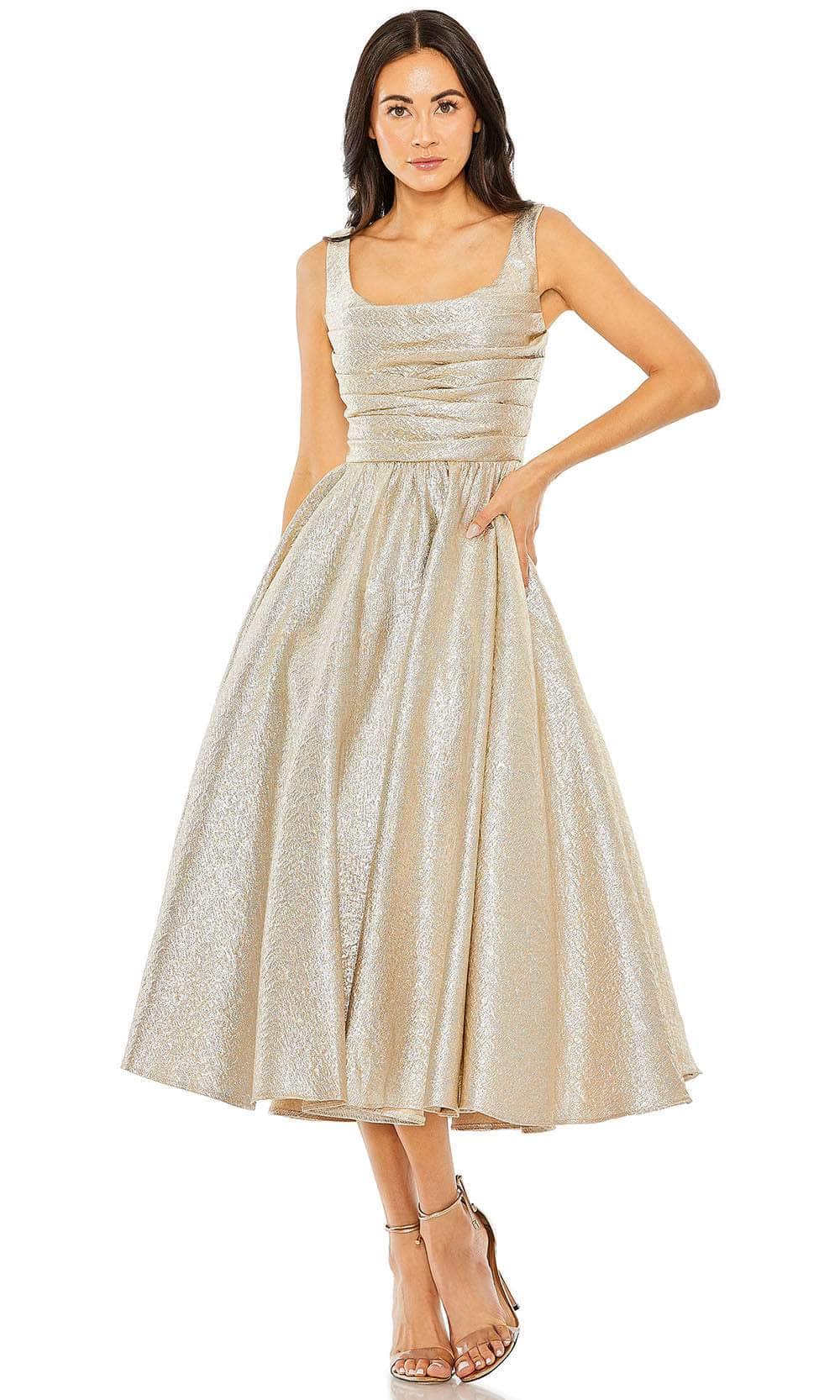 Image of Mac Duggal 68350 - Sleeveless Square Neck Prom Dress