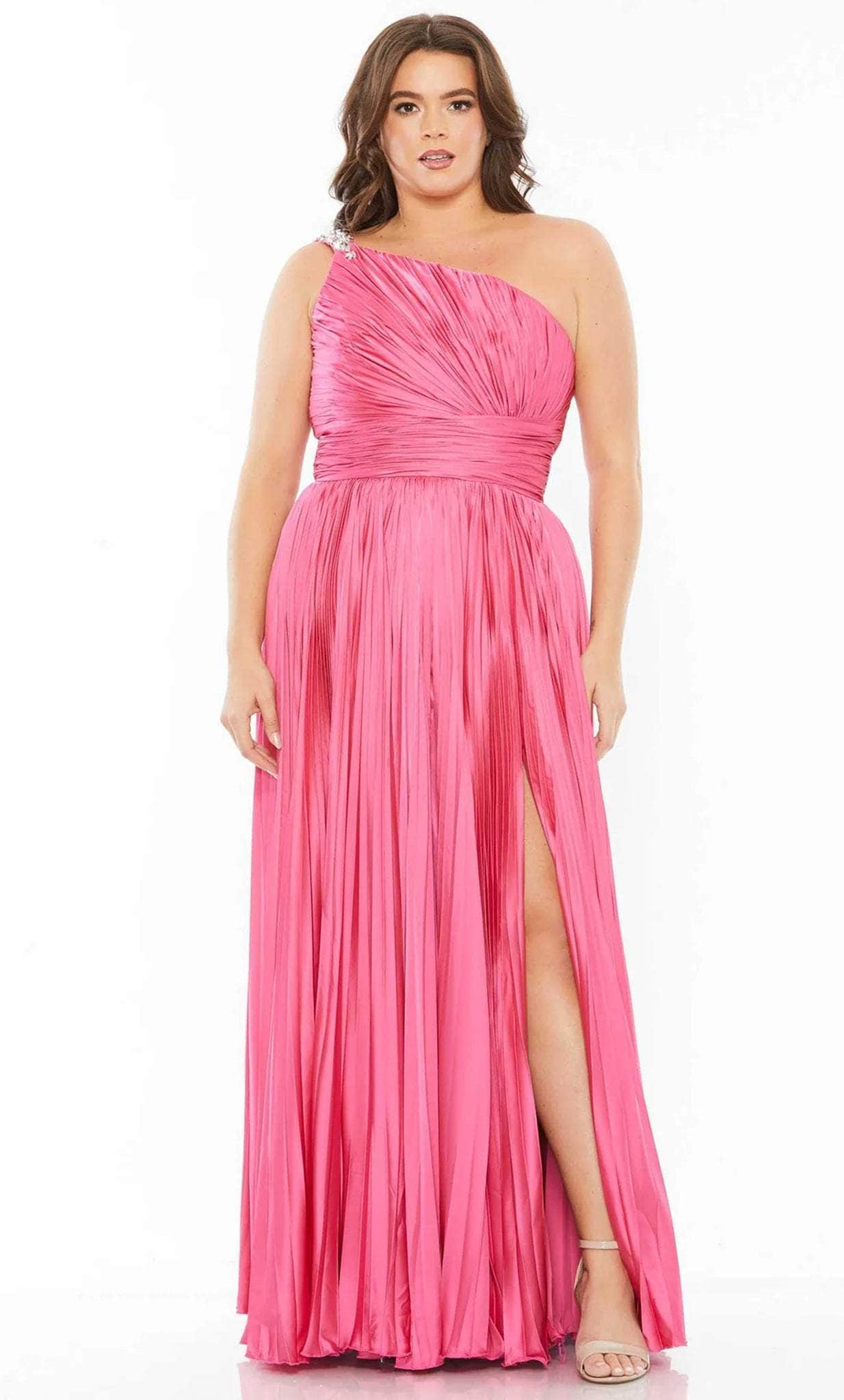 Image of Mac Duggal 77005 - Ruched Asymmetrical Bridesmaid Dress