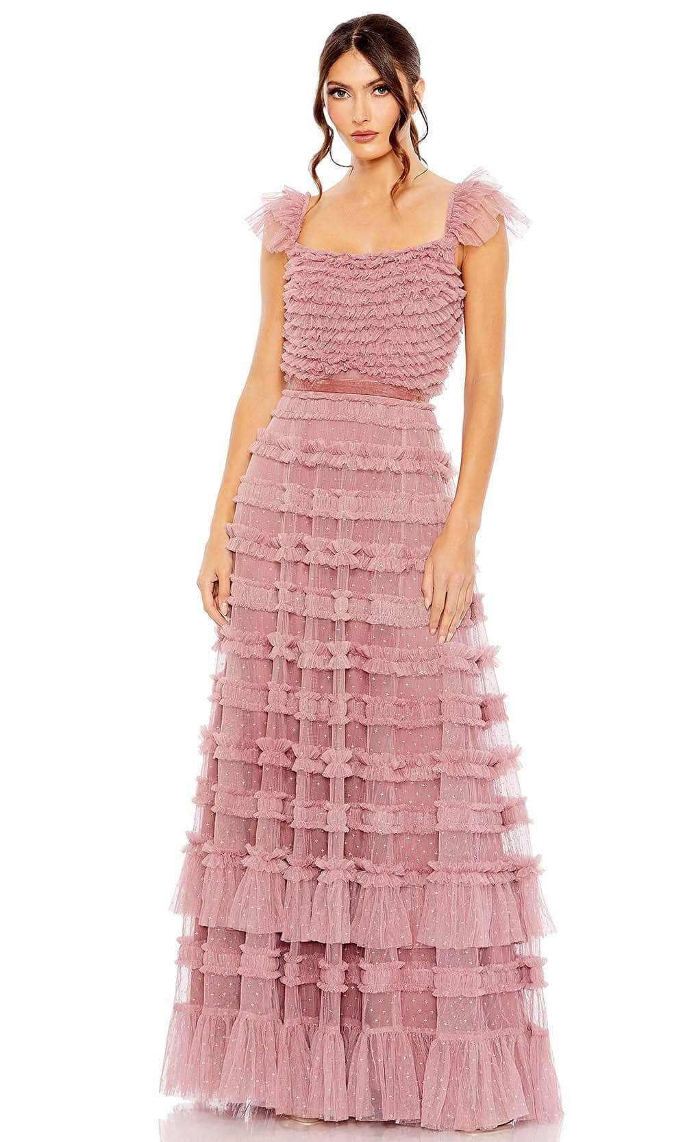 Image of Mac Duggal 8052 - Ruffle Tiered Evening Gown