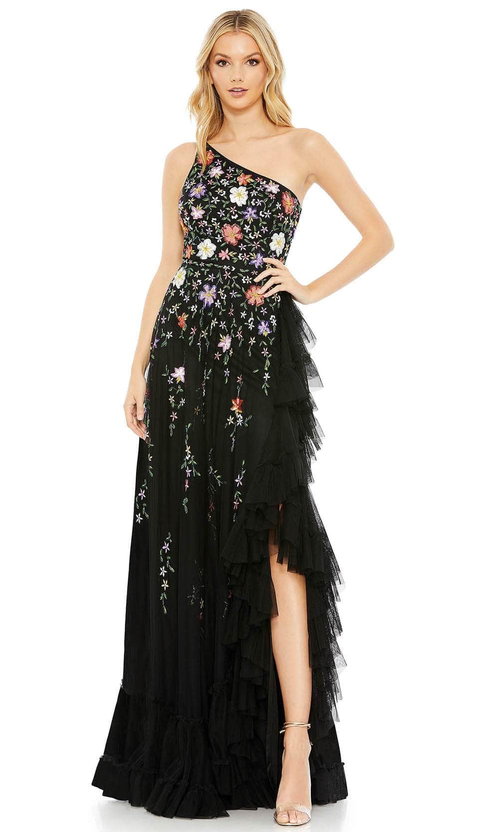 Image of Mac Duggal 9164 - Floral Prom Gown