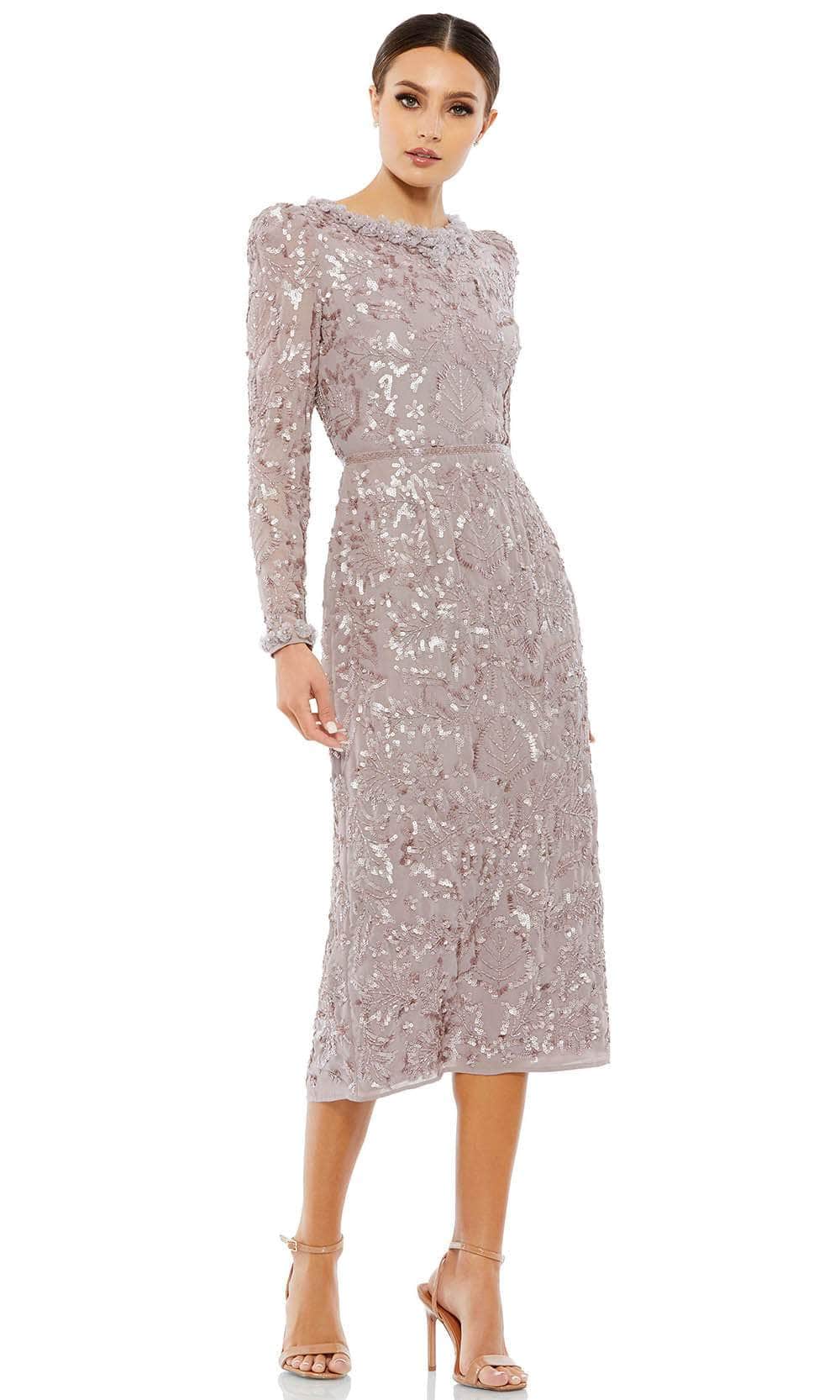 Image of Mac Duggal 93595 - Fully Embellished Jewel Neckline Formal Dress