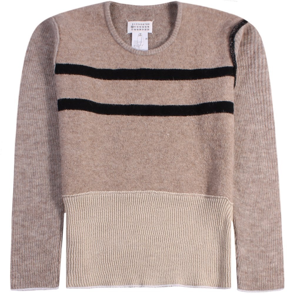 Image of Maison Margiela Men's Knitted Jumper Beige L