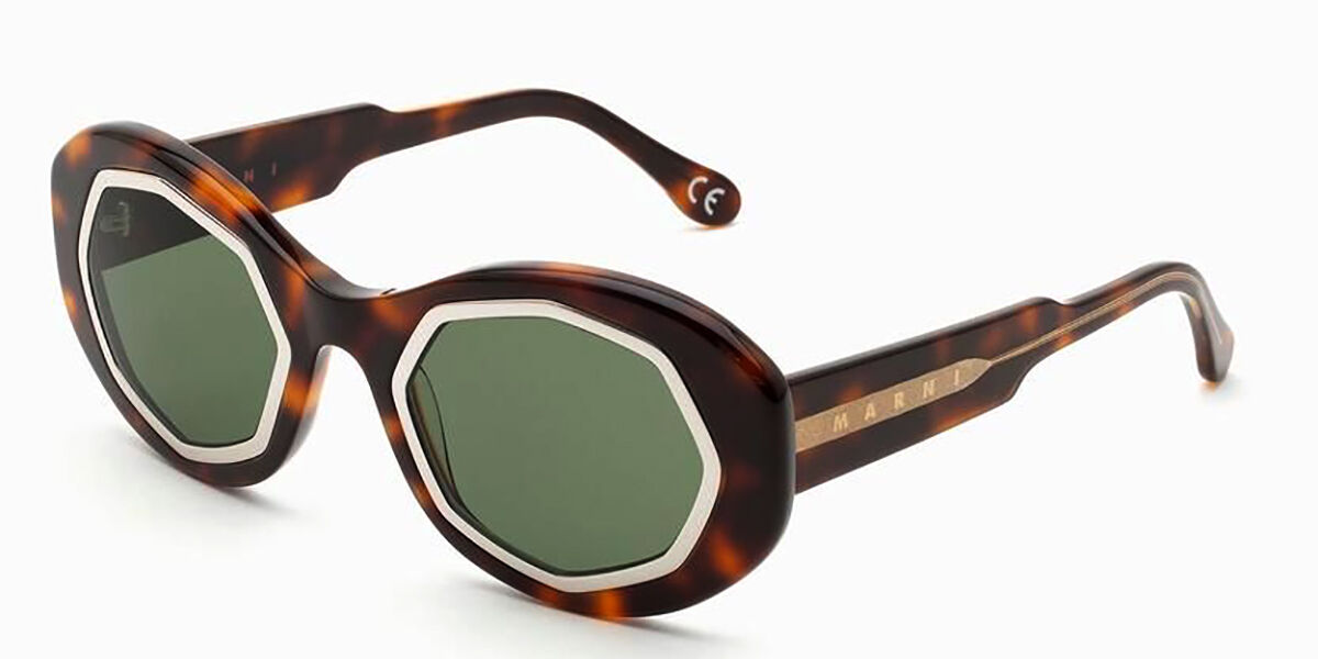 Image of Marni Mount Bromo Bordeaux P6P Óculos de Sol Tortoiseshell Masculino BRLPT