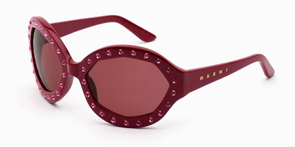 Image of Marni Naica Mine Bordeaux S7K Óculos de Sol Vermelhos Masculino BRLPT