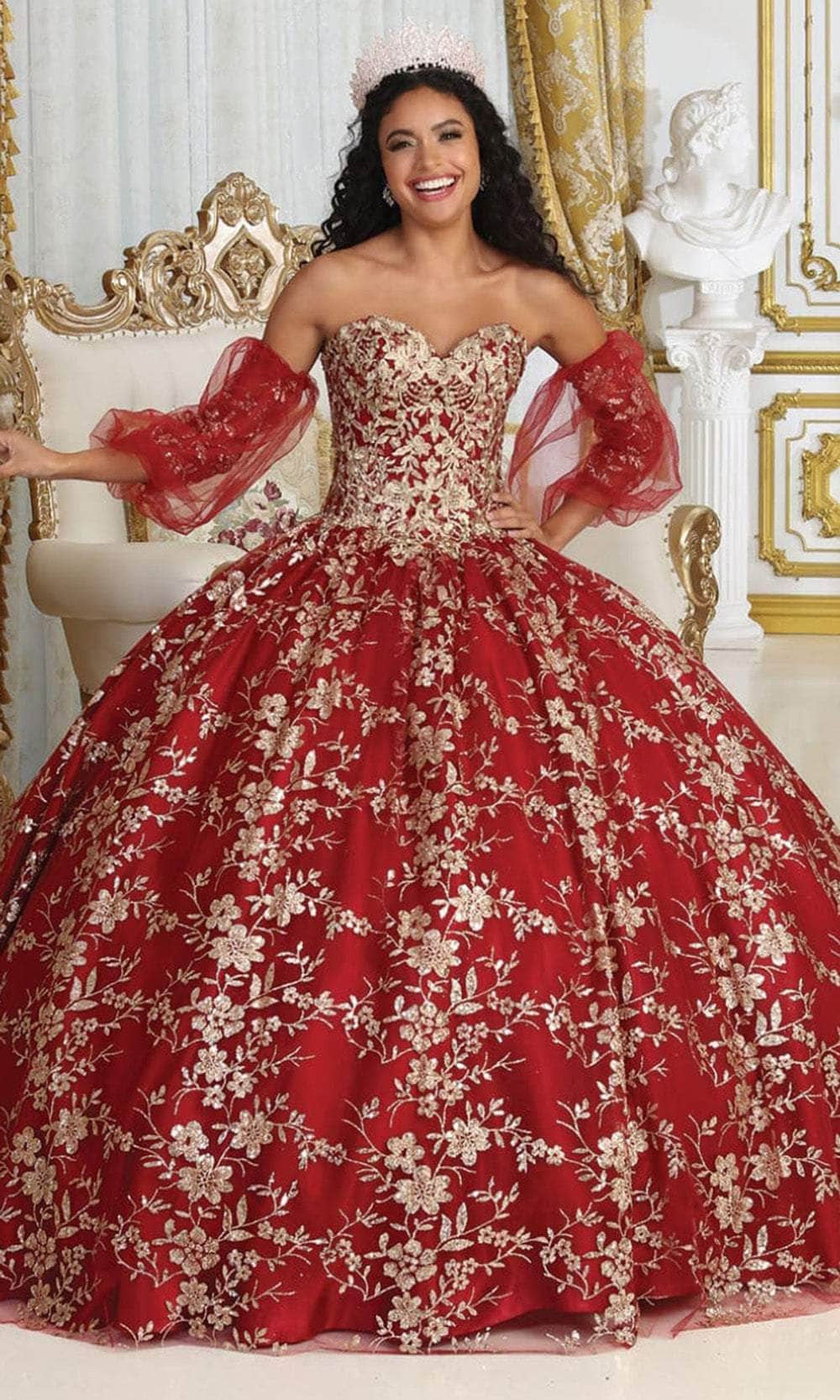 Image of May Queen LK200 - Embroidered Ballgown