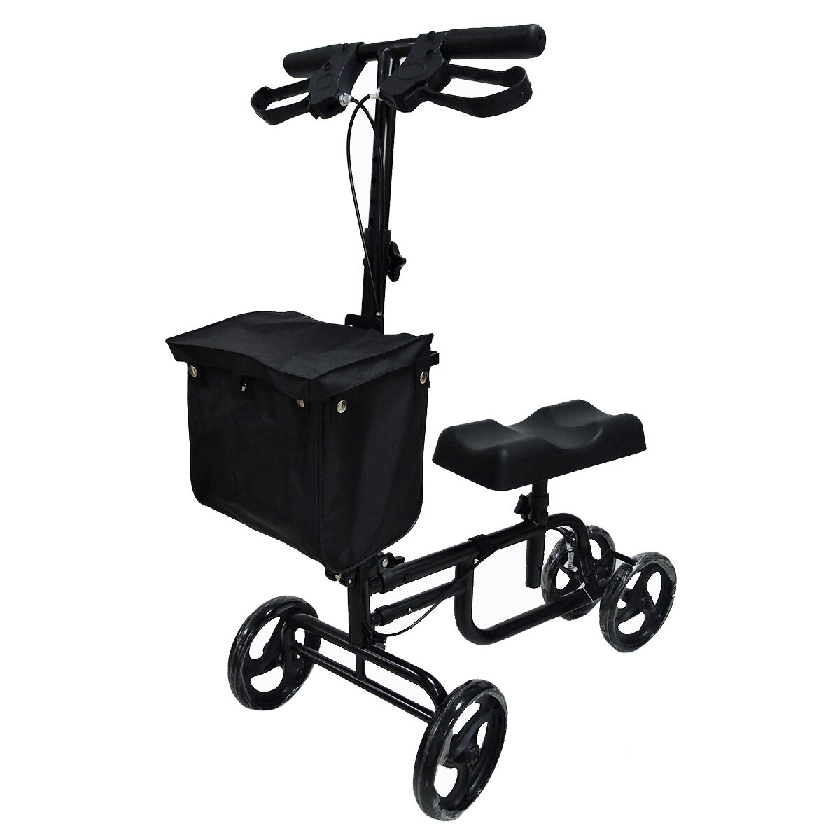 Image of Mobility Knee Walker Scooter Roller Crutch Leg Steerable Foldable Design Adjustable Height Adjustable Locking Hand Brake