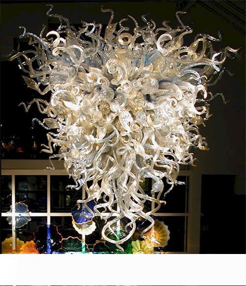 Image of Modern Blown Glass Pendant Lamps Home LED Crystal Chandelier Light Local Warehouse