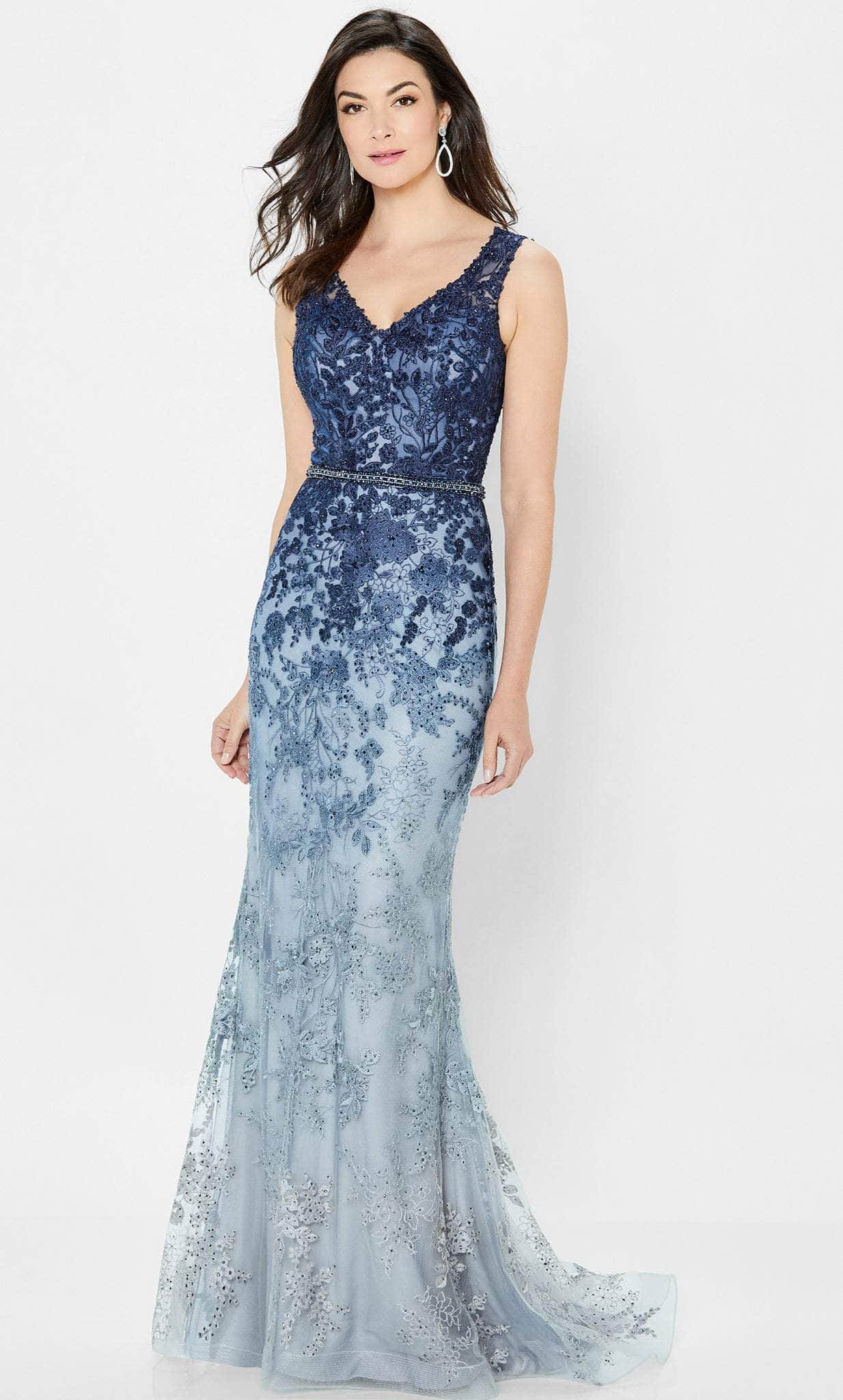 Image of Montage by Mon Cheri 122903W - Ombre Appliqued Formal Gown