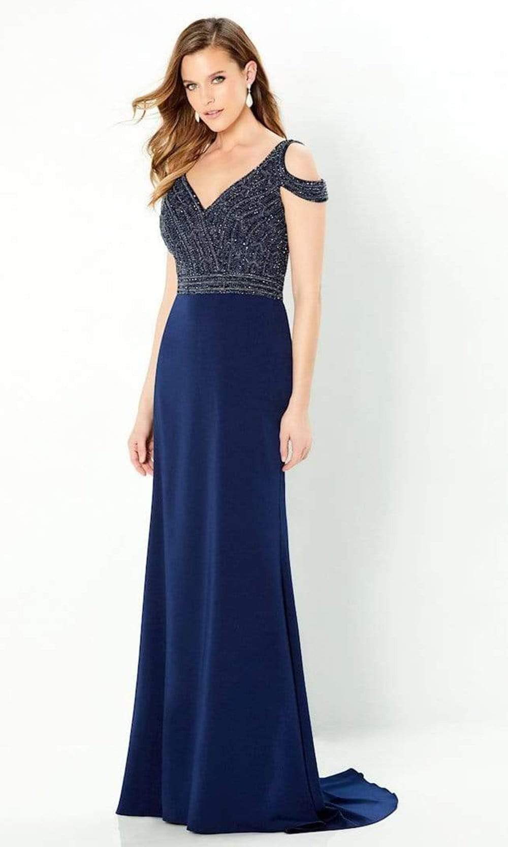 Image of Montage by Mon Cheri - 220951 Embellished V-Neck Gown