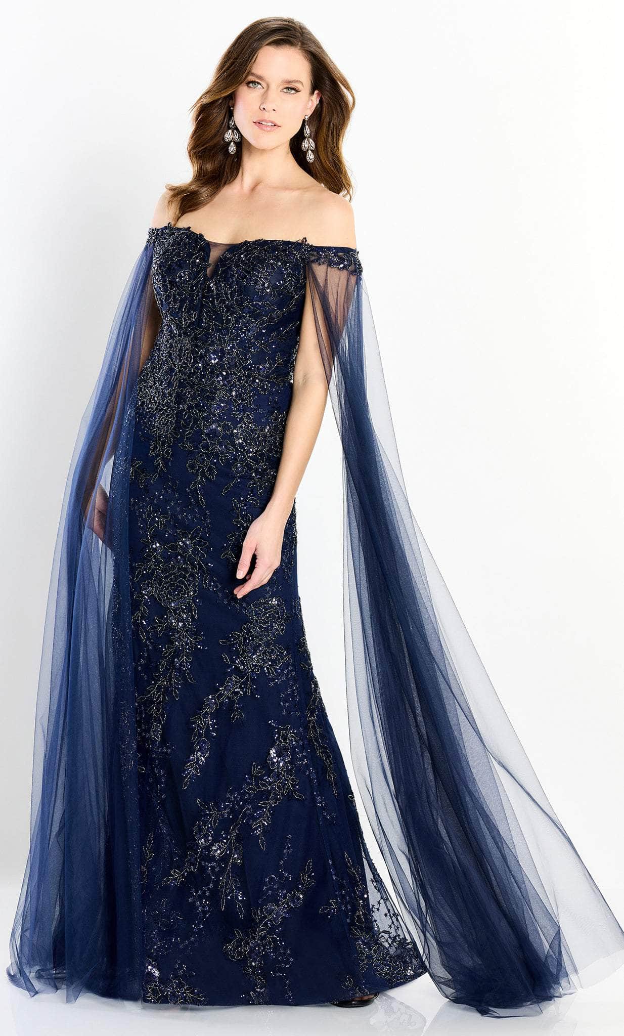 Image of Montage by Mon Cheri M2204 - Tulle Beaded Off Shoulder Gown