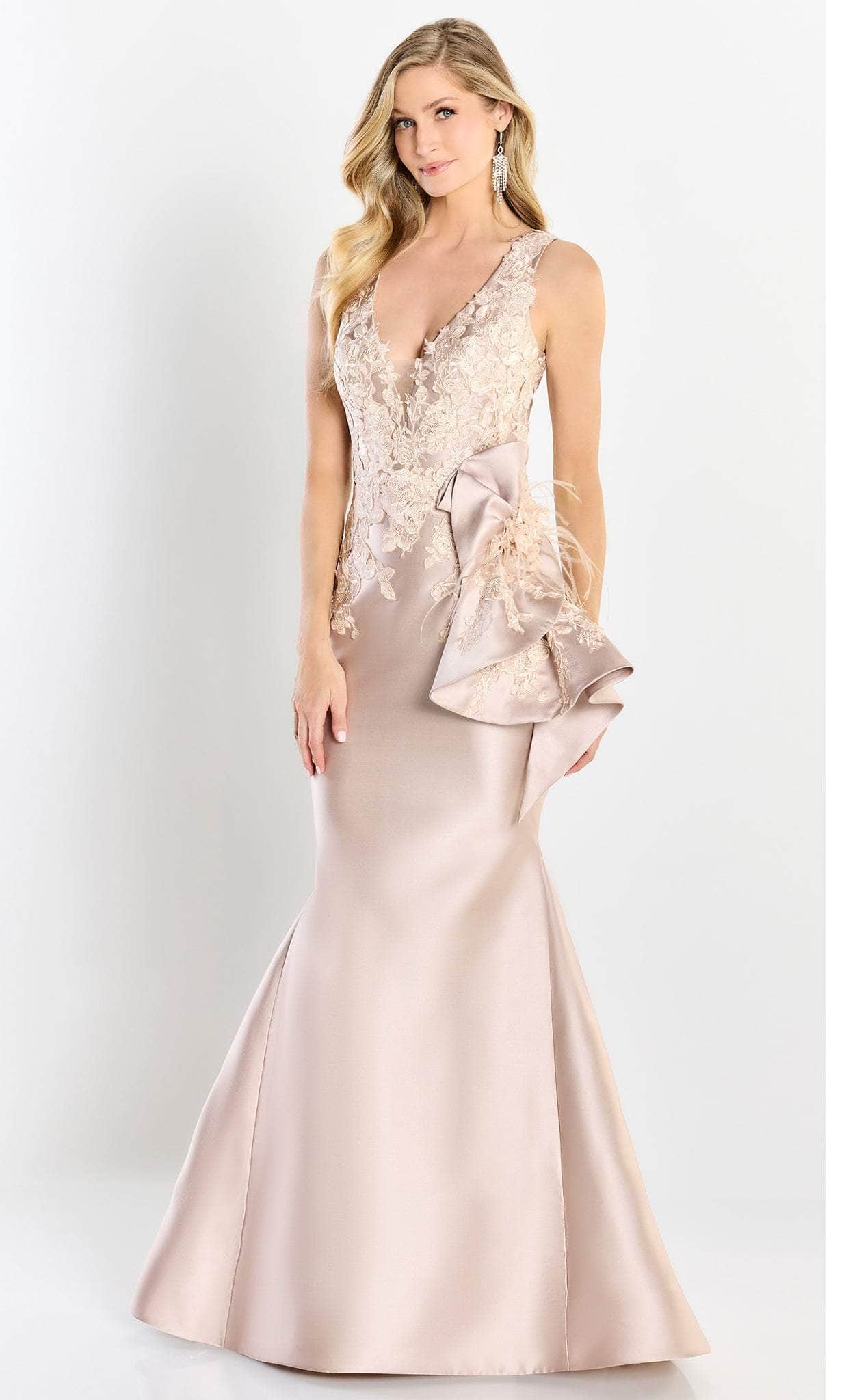 Image of Montage by Mon Cheri M2206 - Satin Embroidered Mermaid Gown