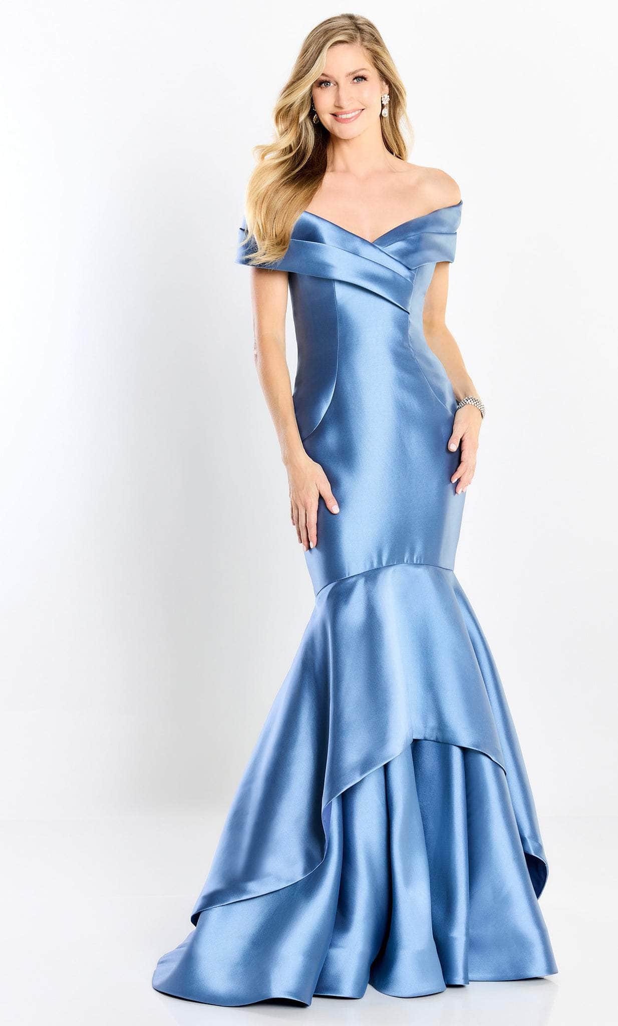 Image of Montage by Mon Cheri M2207 - Off Shoulder Satin Mermaid Gown