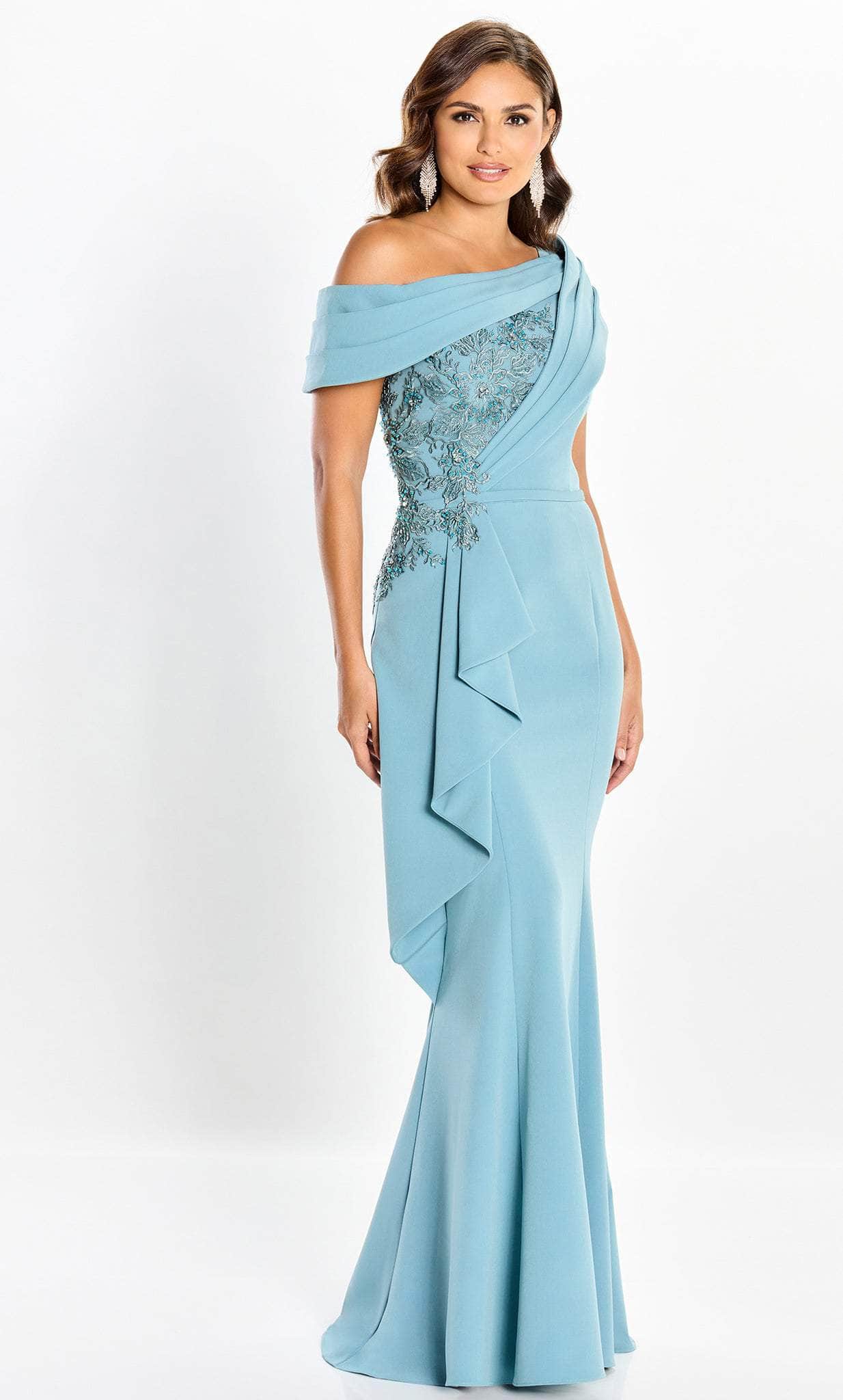 Image of Montage by Mon Cheri M2208 - Off Shoulder Pleated Formal Gown