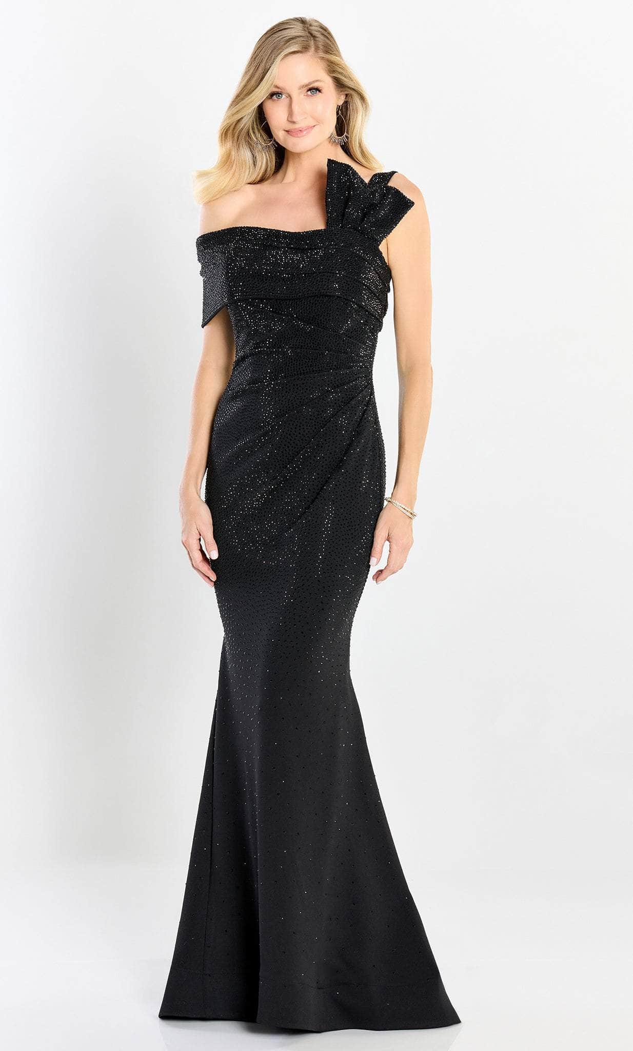 Image of Montage by Mon Cheri M2214 - One Strap Beaded Trumpet Gown