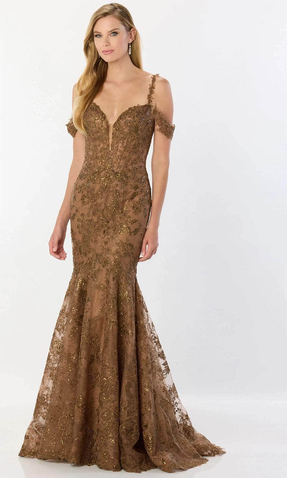 Image of Montage by Mon Cheri M2232 - Sheer Insert Sequin Embellished Prom Gown