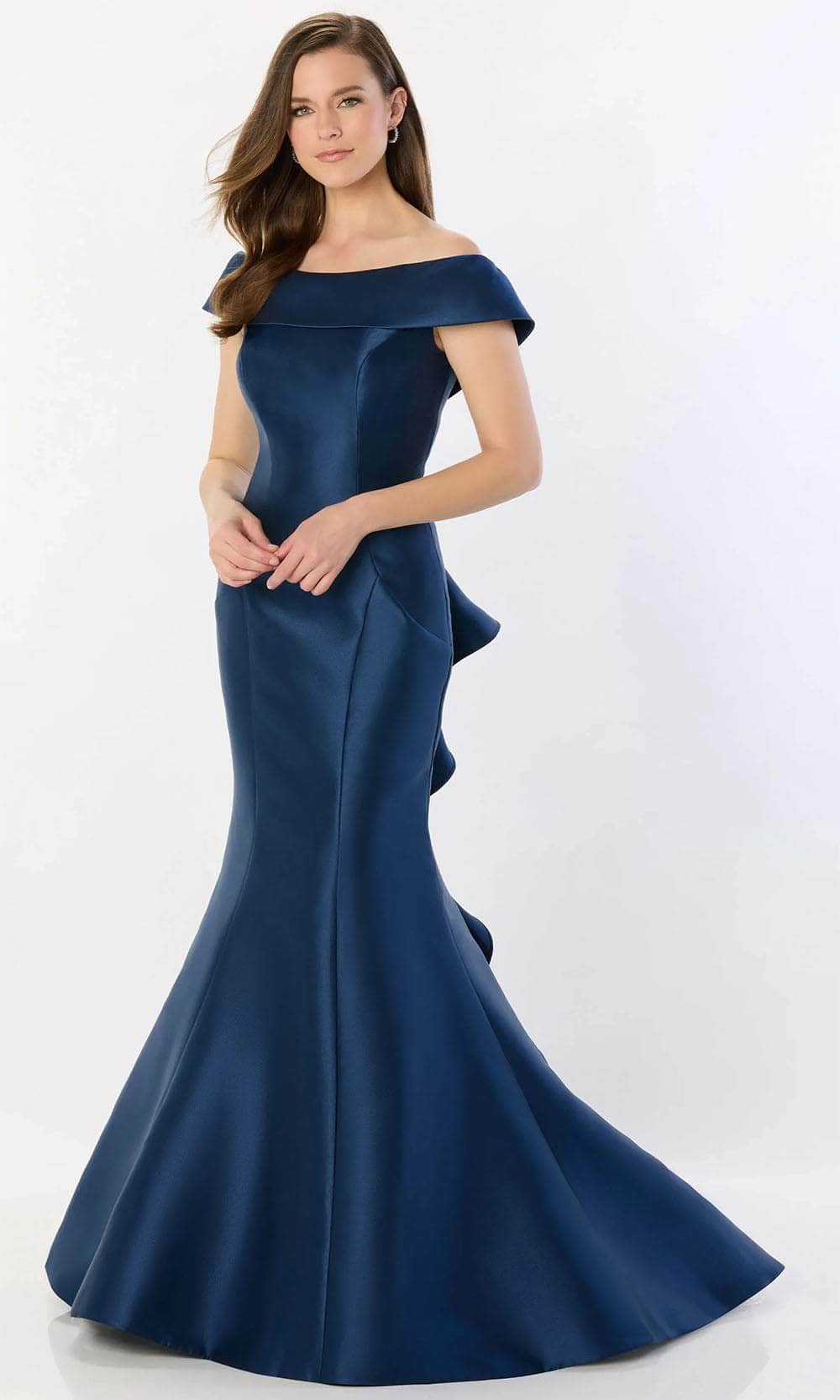 Image of Montage by Mon Cheri M2237 - Ruffled Detail Off-Shoulder Prom Gown
