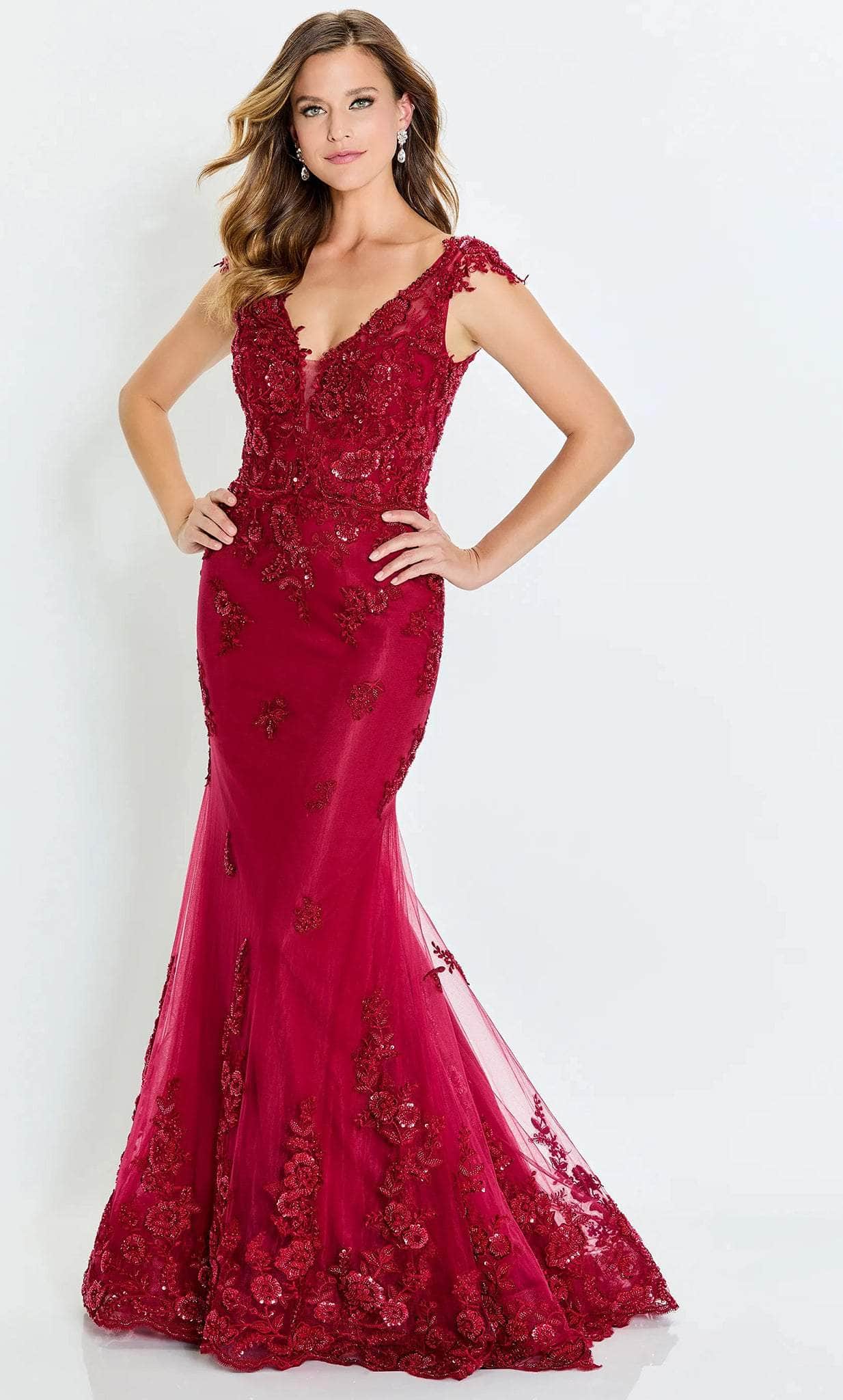 Image of Montage by Mon Cheri M534 - Beaded Tulle Formal Gown
