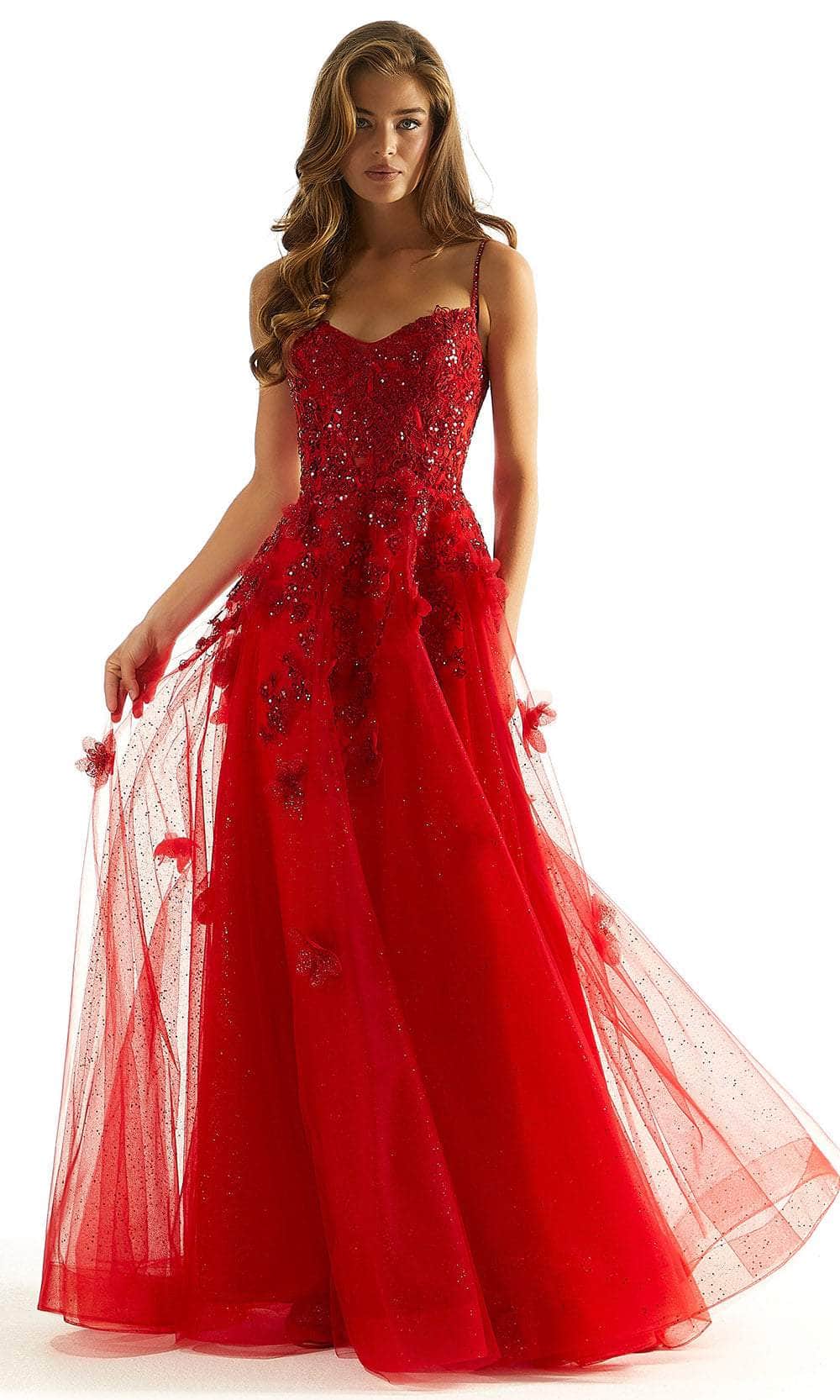 Image of Mori Lee 49049 - 3D Floral A-Line Prom Dress