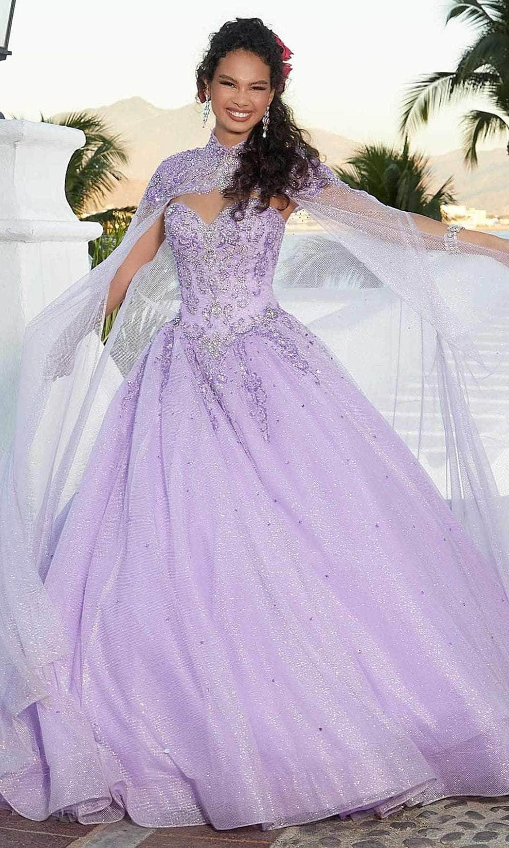 Image of Mori Lee 60166 - Glittered Tulle Quinceanera Ballgown