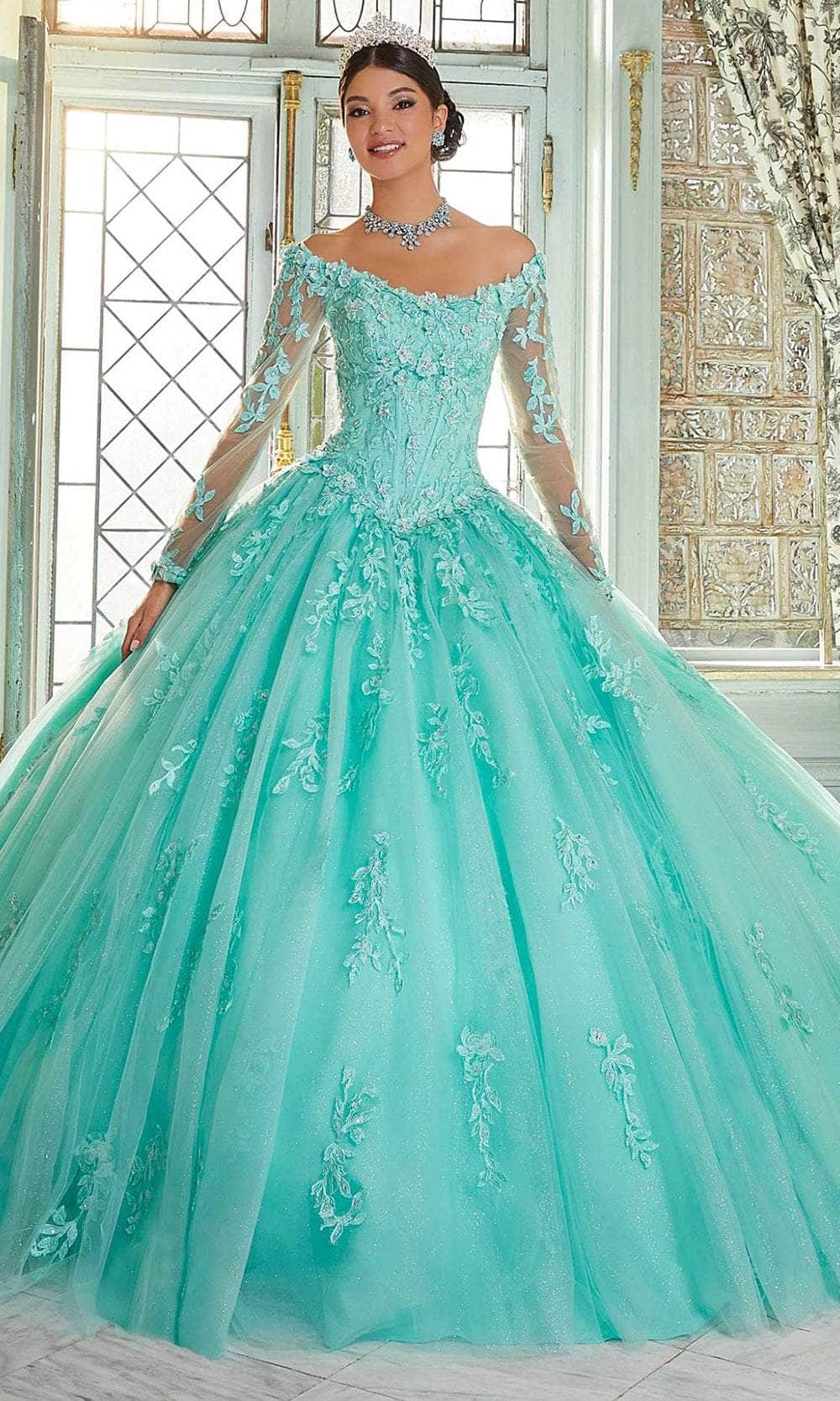 Image of Mori Lee 89339 - Embroidered Tulle Quinceanera Ballgown