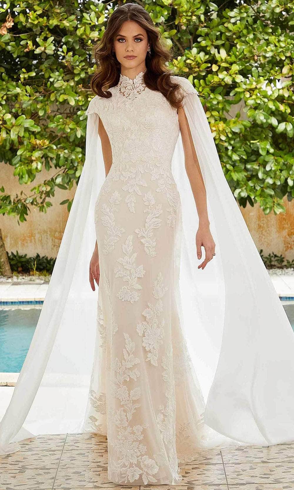 Image of Mori Lee Bridal 30121 - Cap Sleeve Mermaid Wedding Dress