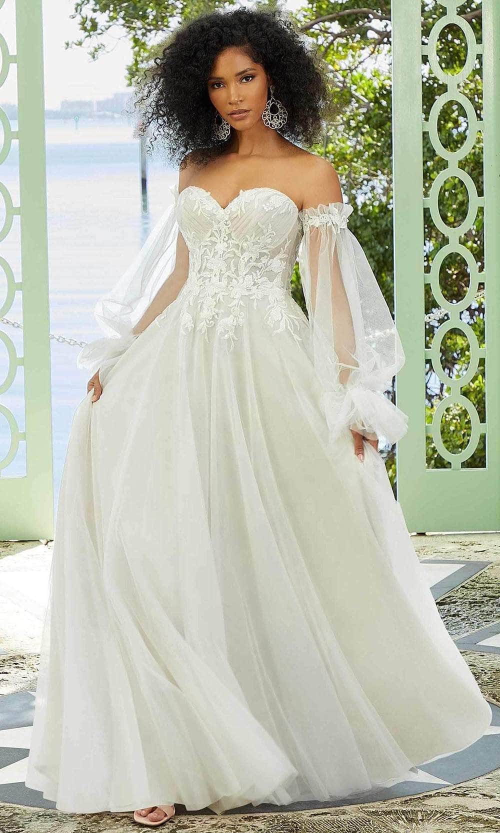 Image of Mori Lee Bridal 6971 - Strapless Sweetheart Wedding Dress