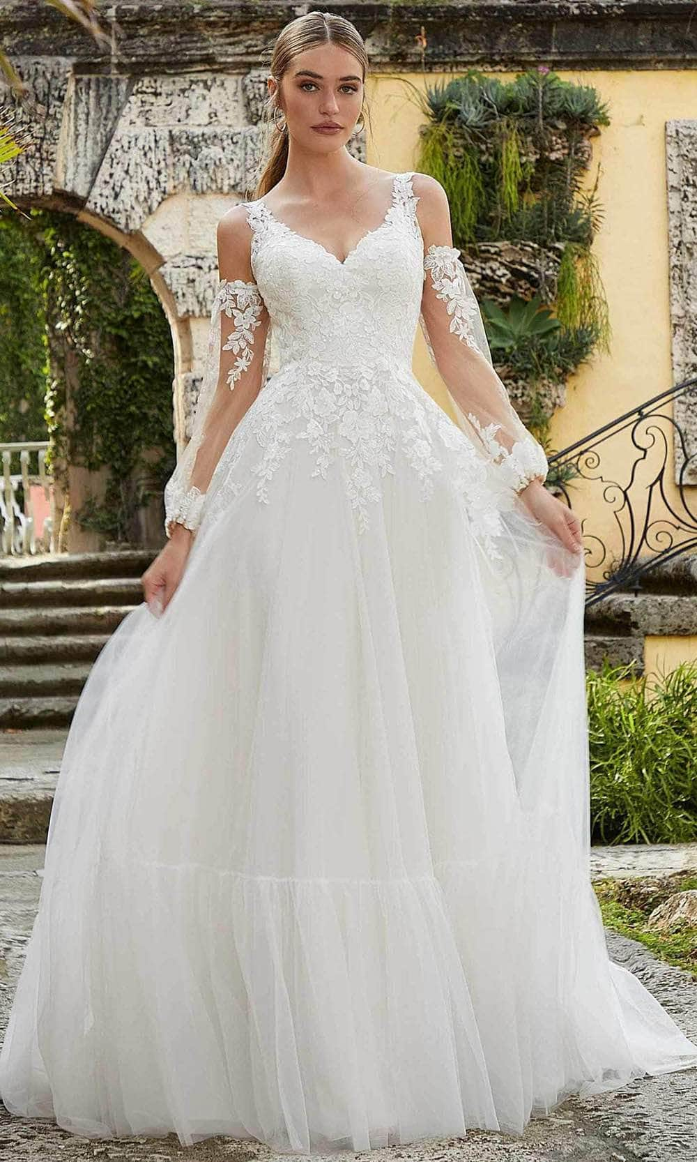 Image of Mori Lee Bridal 6978 - Detachable Sleeve Wedding Dress