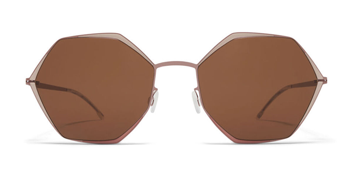 Image of Mykita Alessia 405 55 Lunettes De Soleil Homme Marrons FR