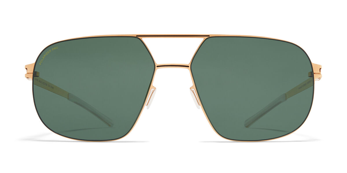 Image of Mykita Angus Polarized 342 Óculos de Sol Dourados Masculino PRT