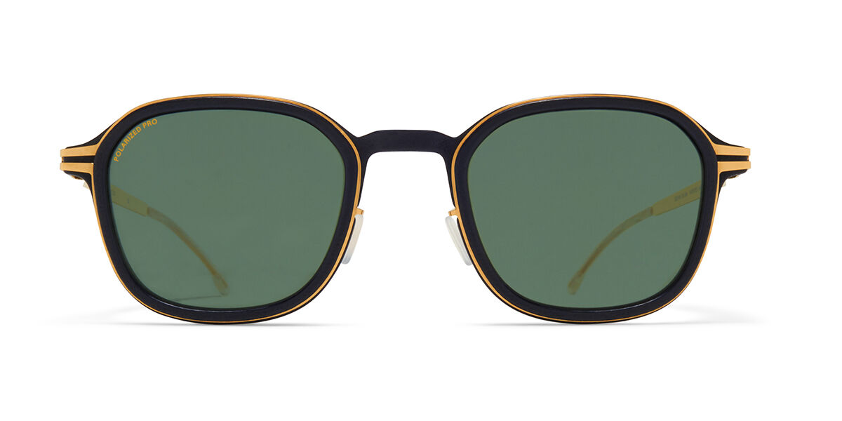 Image of Mykita Fir Polarized 585 47 Lunettes De Soleil Homme Noires FR