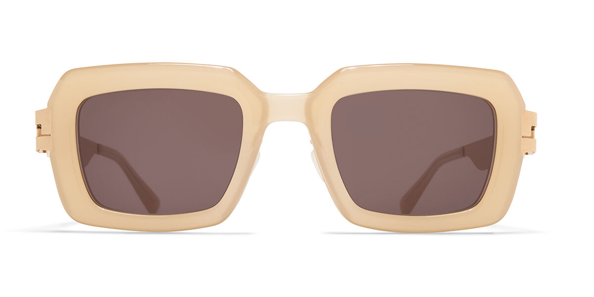 Image of Mykita Una 916 50 Lunettes De Soleil Homme Dorées FR