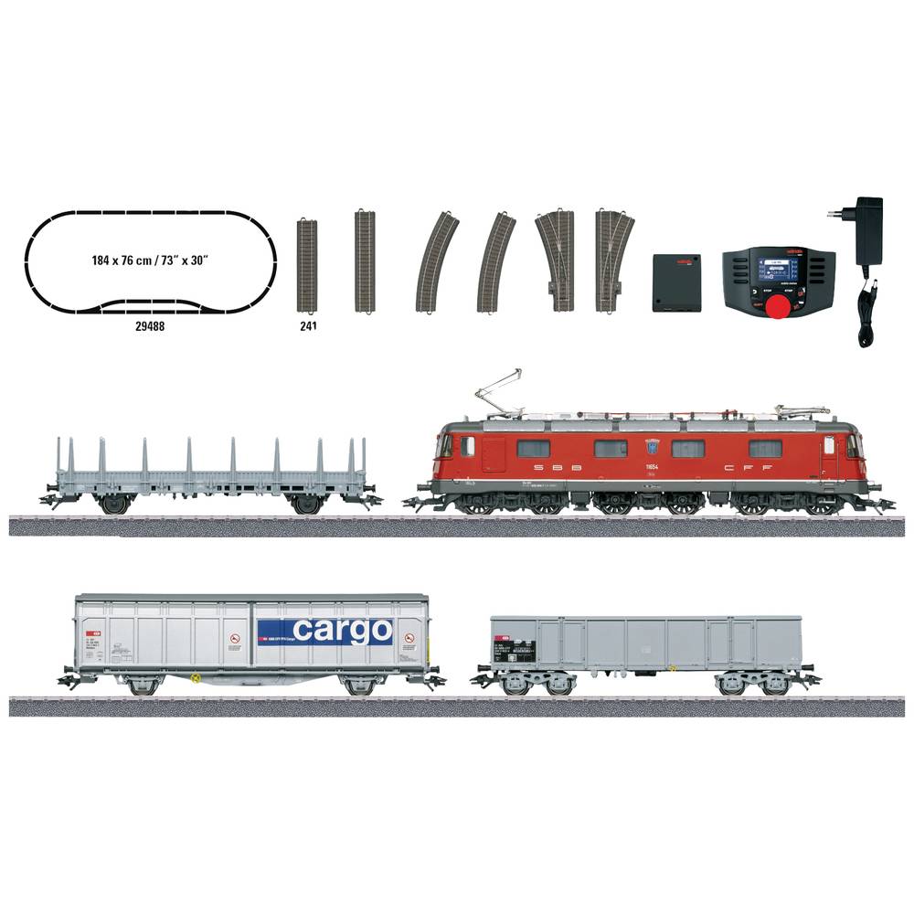 Image of MÃ¤rklin 29488 H0 Digital-StartpCH goods train with Re 620 of SBB
