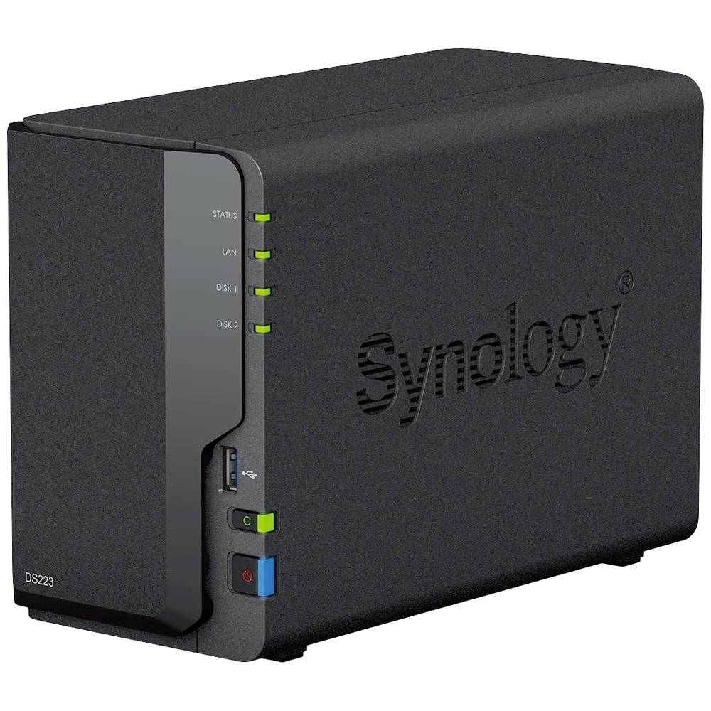Image of NAS server Refurbished (good) 12 TB Synology DS223-12TB-FR DS223-12TB-FR Wake-on-LAN/WAN Power on/off