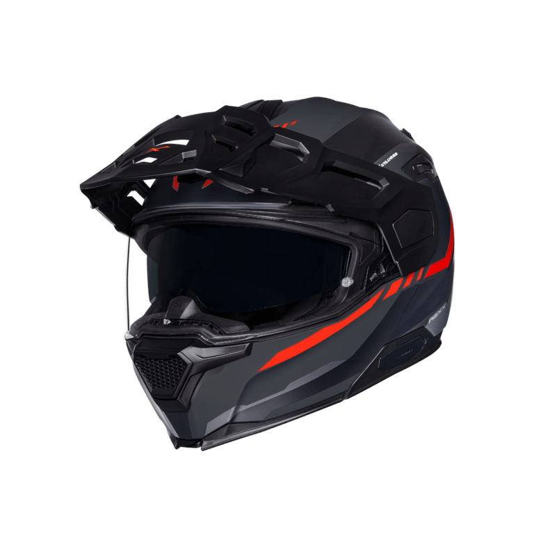 Image of Nexx XVilijord Continental Grey Red Matt Modular Helmet Size L ID 5600427105705