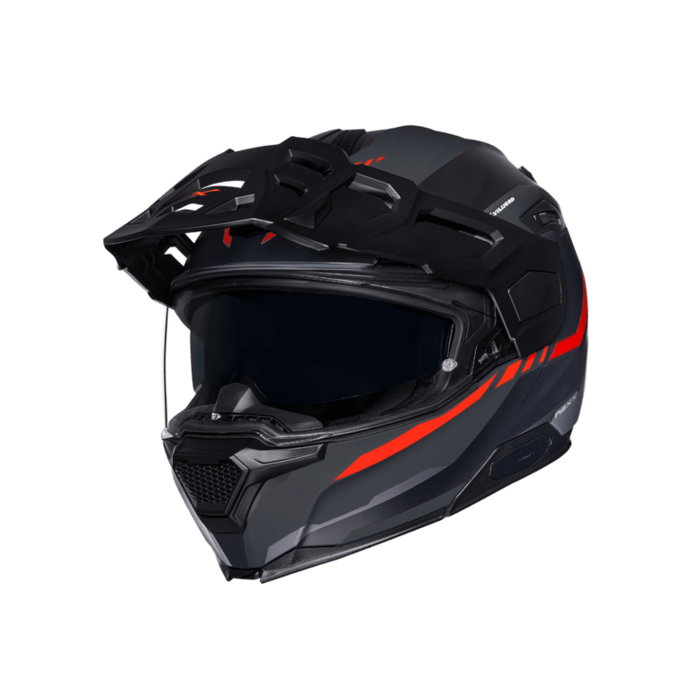 Image of Nexx XVilijord Continental Grey Red Matt Modular Helmet Talla L