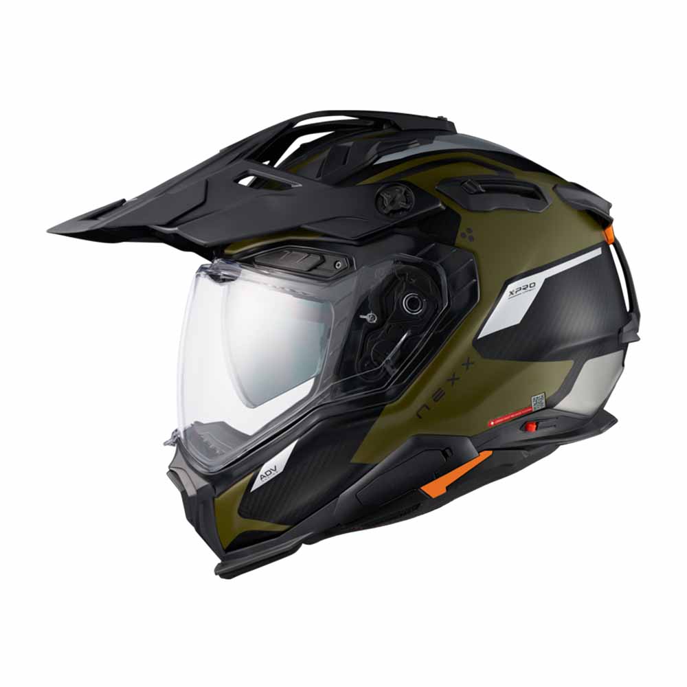 Image of Nexx XWED3 Keyo Green Silver Matt Adventure Helmet Size M EN