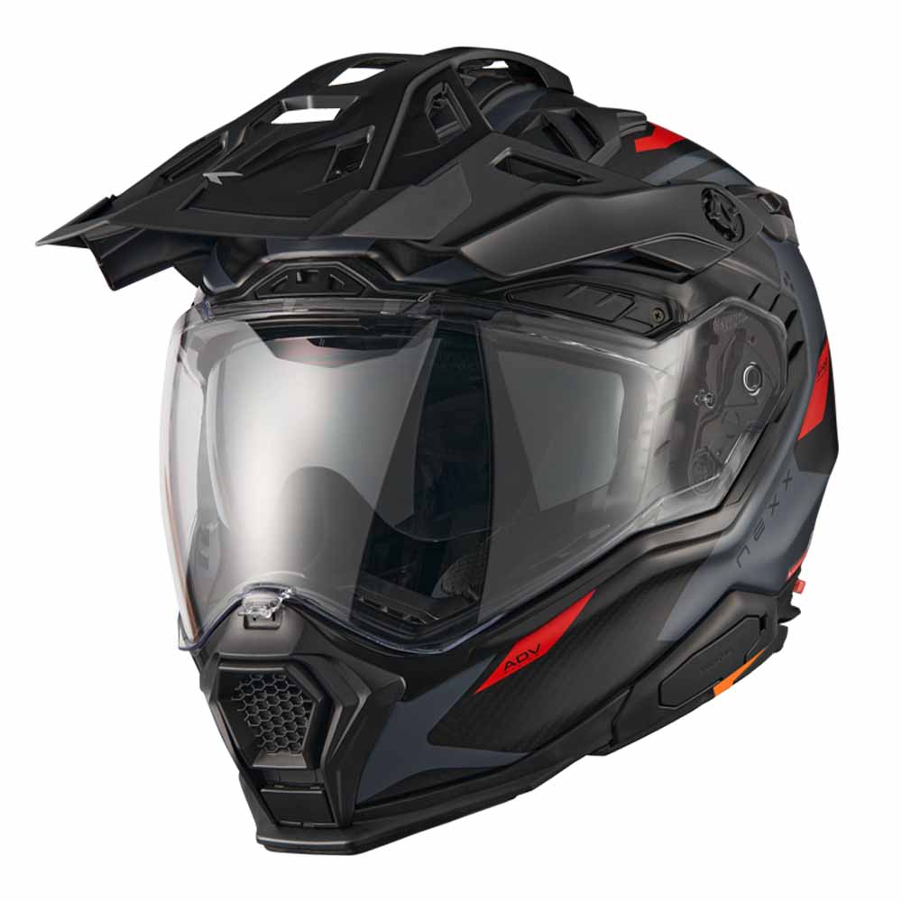 Image of Nexx XWED3 Keyo Grey Red Matt Adventure Helmet Talla 2XL