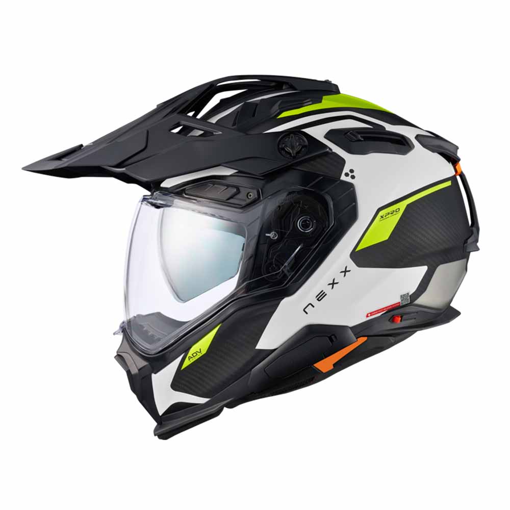 Image of Nexx XWED3 Keyo White Neon Matt Adventure Helmet Size 2XL ID 5600427116541