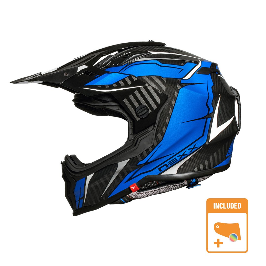 Image of Nexx XWrl Atika Blue White Adventure Helmet Talla 2XL