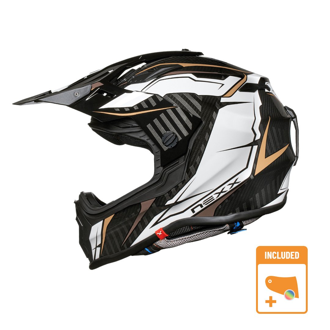 Image of Nexx XWrl Atika White Gold Adventure Helmet Talla 2XL