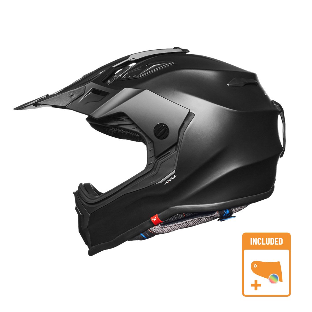 Image of Nexx XWrl Plain Black Matt Adventure Helmet Talla 3XL