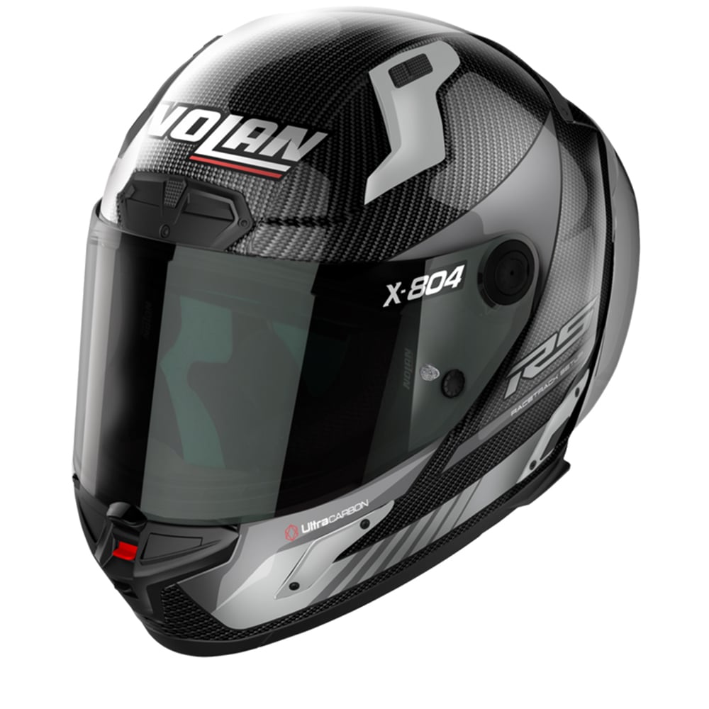 Image of Nolan X-804 RS Ultra Carbon Hot Lap 011 Carbon Grey Full Face Helmet Size S ID 8054945040036