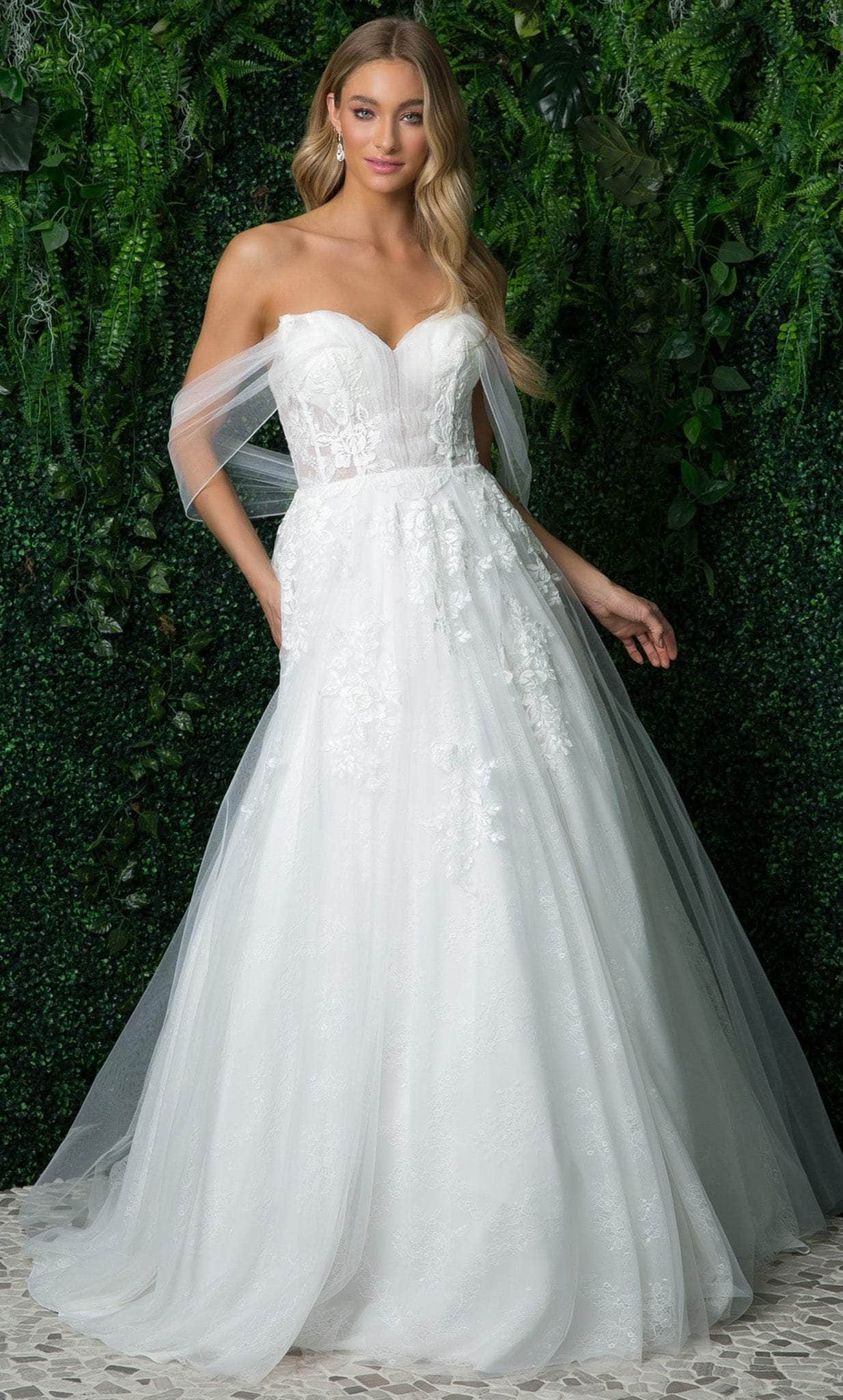 Image of Nox Anabel JE946 - Off Shoulder Bridal Lace Gown