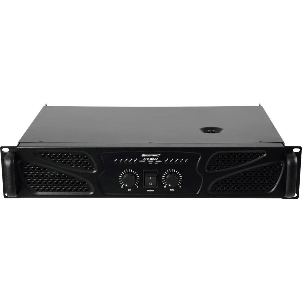 Image of Omnitronic XPA-1800 PA amplifier RMS power per channel (at 4 Ohm): 900 W