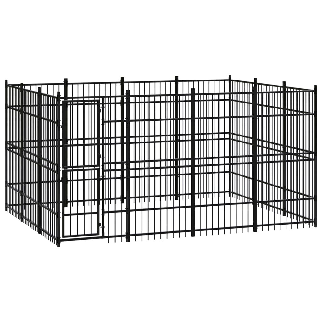 Image of Outdoor Dog Kennel Steel 119 ft²
