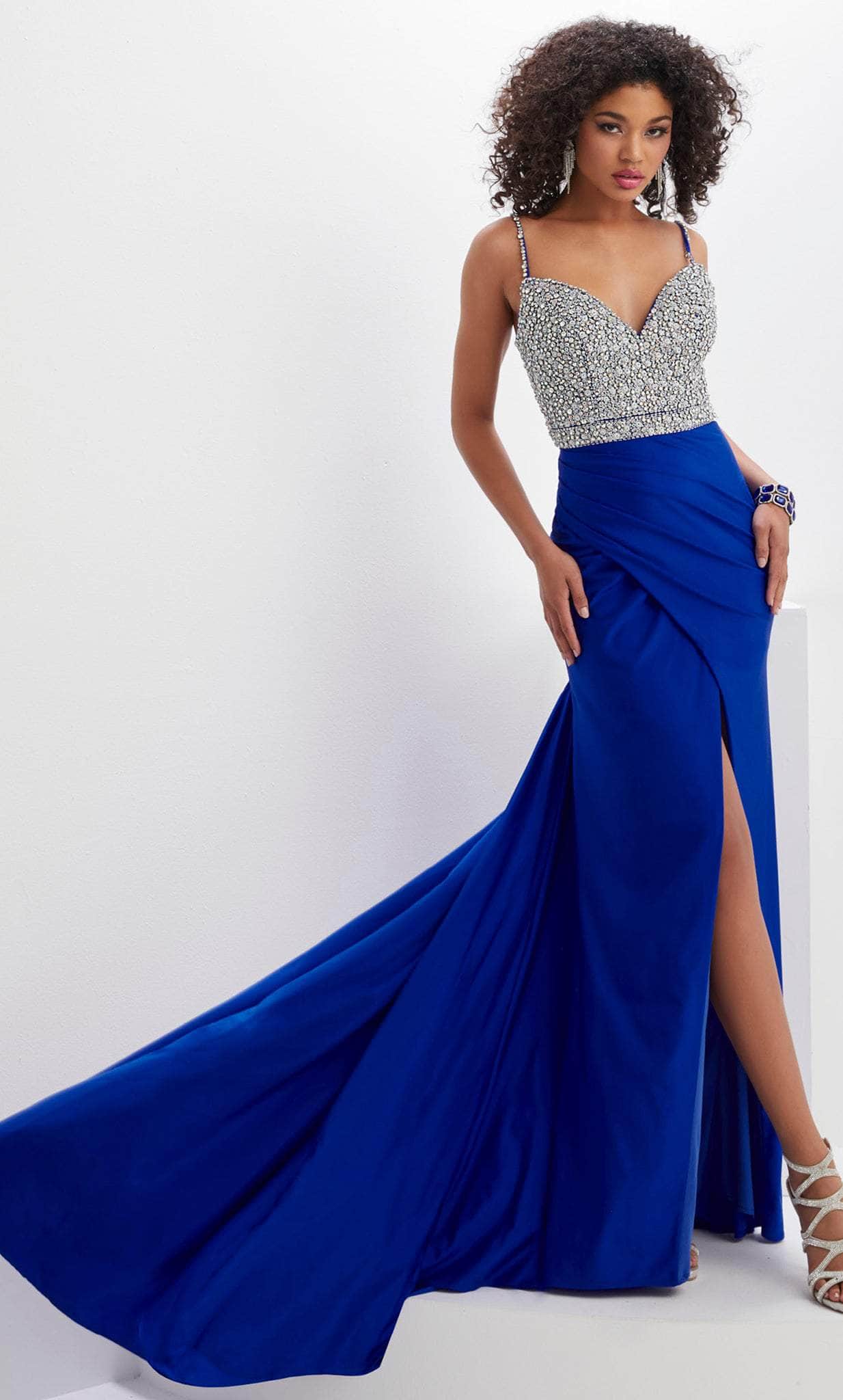 Image of Panoply 14131 - Jeweled Bodice Trumpet Evening Gown