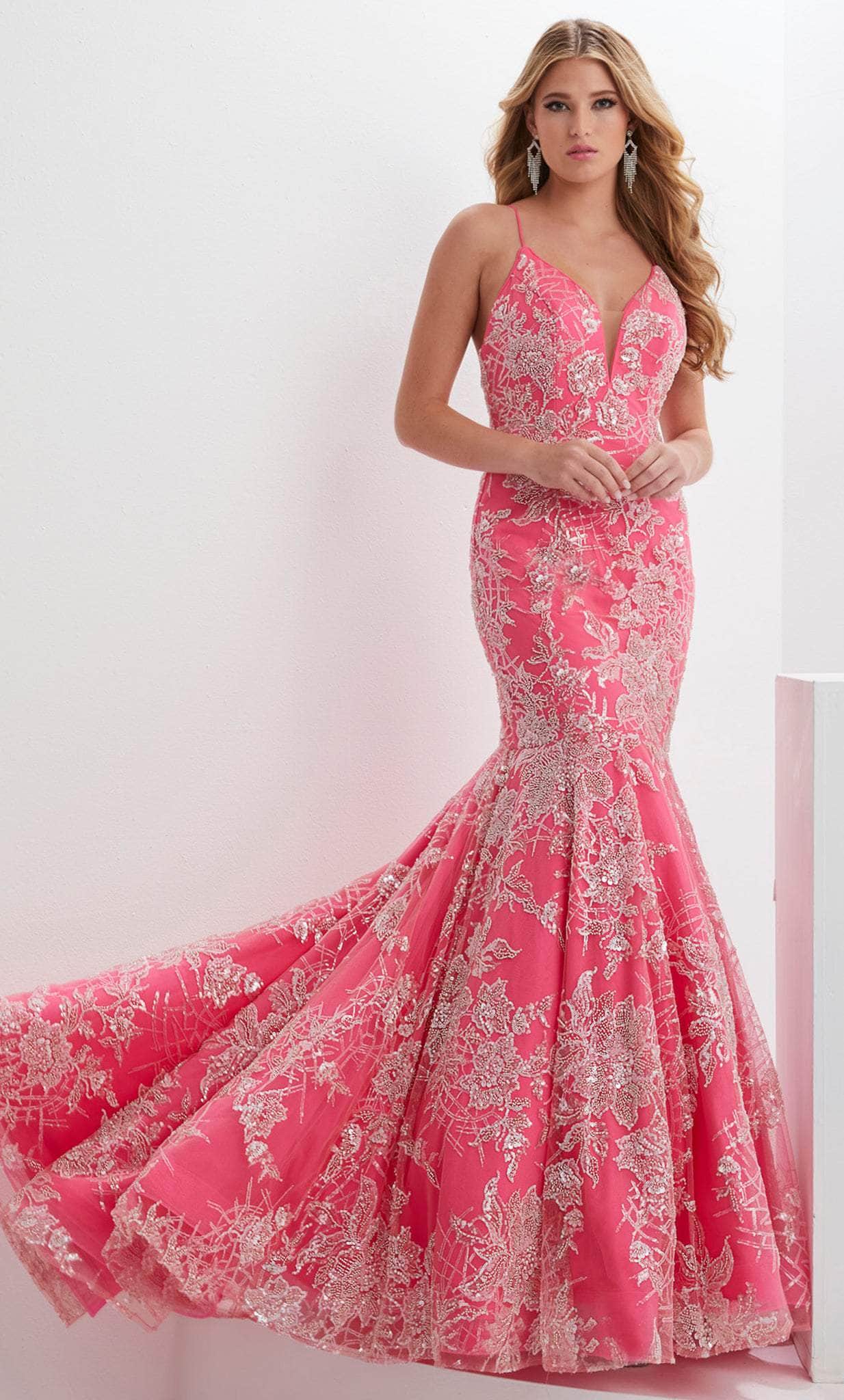 Image of Panoply 14138 - Sweetheart Sequin Lace Evening Gown